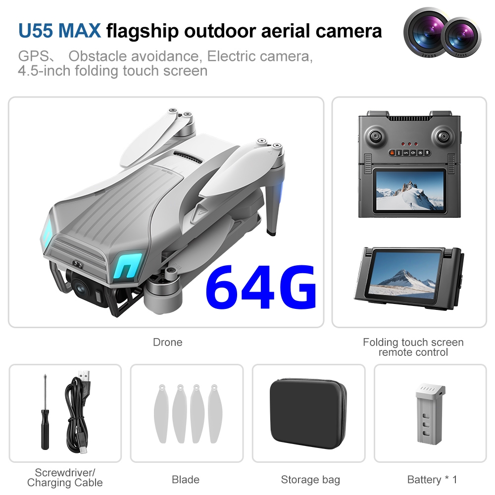 Drone GPS professionnel NCZOBO - Drone Gimbal 2 Axis avis et prix